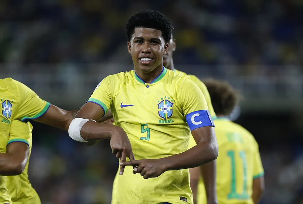 Andrey homenageia a irmã em gol contra a Argentina Foto Rafael Ribeiro CBF